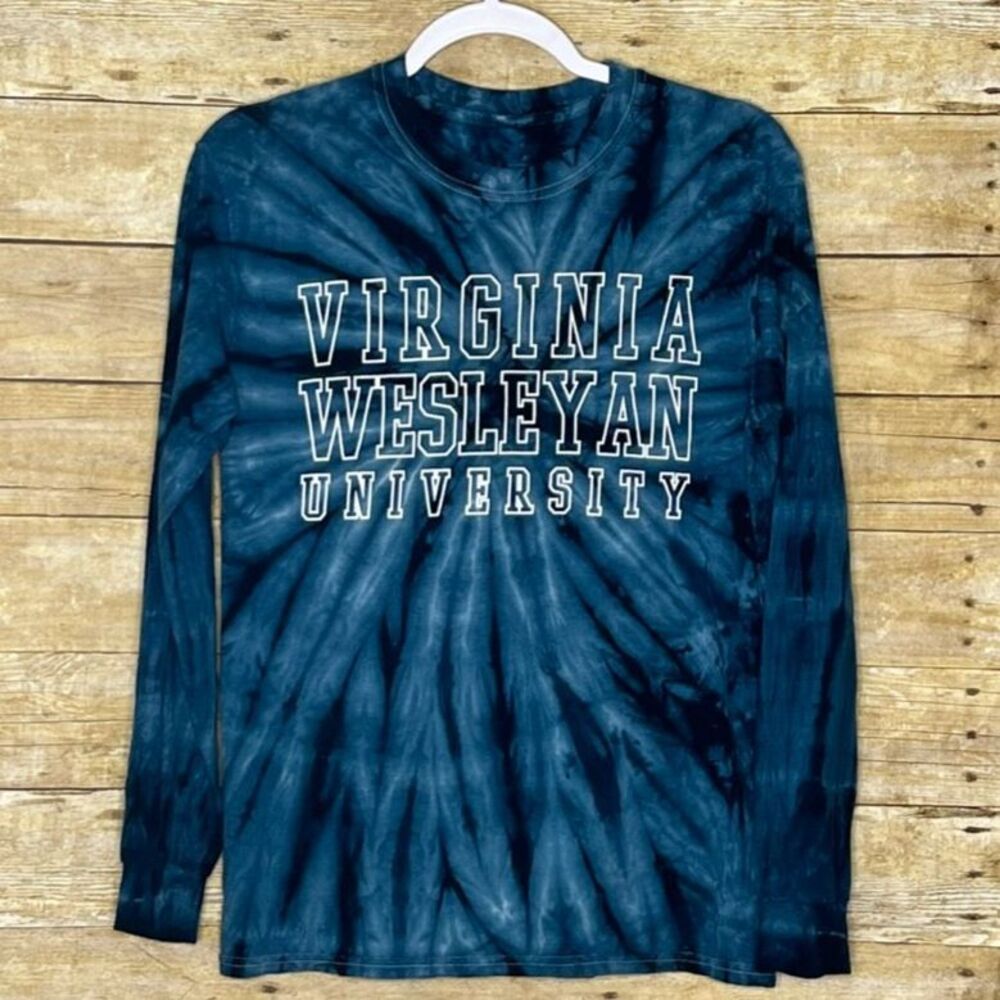 Virginia Wesleyan University Tie Dye Long Sleeve Crewneck T-shirt SZ. Small